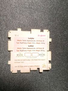 Big babol Pokemon Ledian giga card collectible