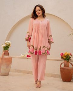 Embroidered floral Co-ord set