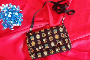 Cute Printed Sling Bag + Matching Pouch Combo