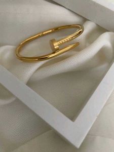 Gold Nail Bangle Bracelet For Women | Stylish Dail