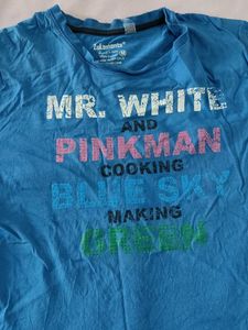 Blue Graphic Print Tee