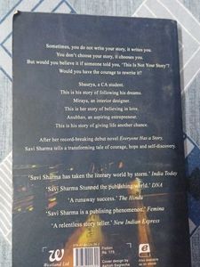 This Is Not Your Story Book by Savi Sharma