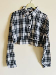 Checked Crop Top
