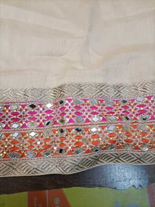 Embroidered Kurta with Mirror Work