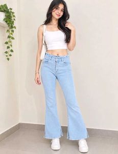 Light Blue Flared Jeans