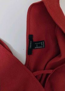 Red Wide-Leg Jumpsuit