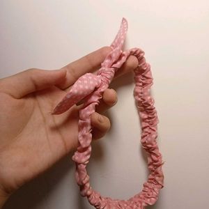 Cute Pink Polka Dot Headband