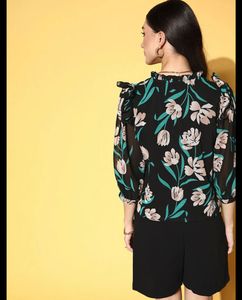 Sale - Chic Floral Print Top