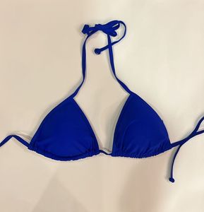 Royal Blue Halter Tie up Bikini Top