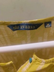 Yellow Printed Kurta