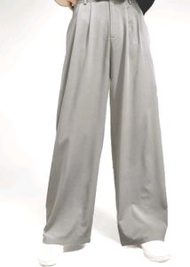 Kotty light Grey Korean Baggy Pants