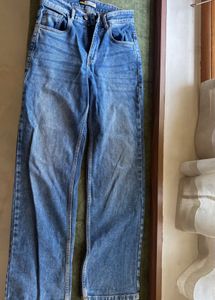 off duty light blue straight fit jeans
