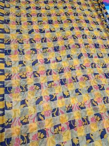 Vintage Floral Print Fabric Saree🥻