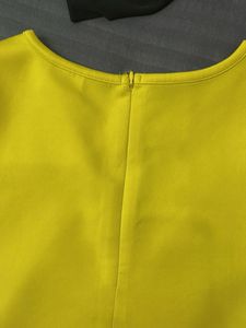 Bright Yellow Sleeveless Crop Top