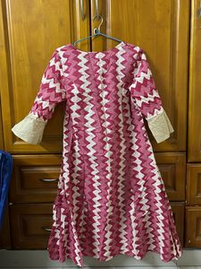 A Line Zig Zag Kurta