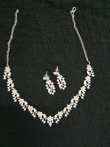 Elegant Oxidized Silver Necklace Set