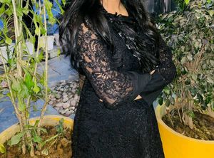 gothic black short dress from h&amp;m