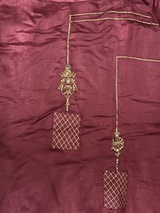 Maroon Kurta Skirt Set