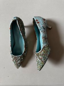 Embellished Pointed Toe Heels