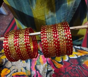Red & Gold Bangles Set