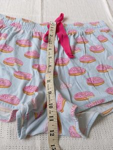 Cute Donut Print Pajama Shorts