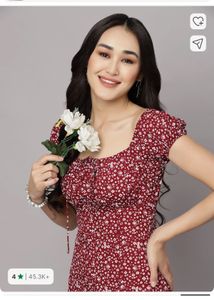 Floral Print Off-Shoulder Midi Dress