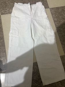 White Cargo Pants