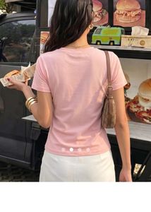 Pink Embroidered Floral Crop T-Shirt