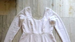 Elegant White Full Sleeve Dress