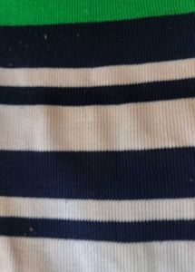 Striped Off-Shoulder top