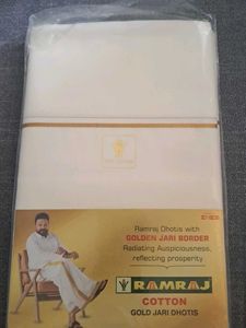 Ramraj Cotton Gold Jari Dhotis