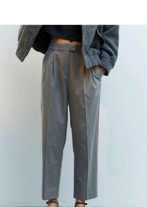 H&amp;M grey Ankle length trousers