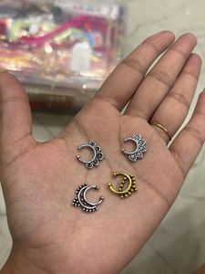 Boho Style Nose Rings Set of 4