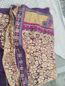 Embroidered Silk Saree