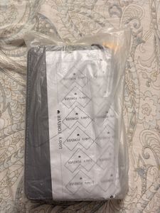 Quilted Grey Wallet with Clover Design