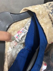 2pc Blue Ethnic Gown with jacket