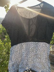 Cute Floral &amp; Polka Dot Dress