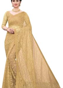 Elegant Golden Saree