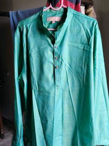 men shirt beautiful sea green colour