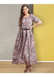 Paisley Print Maxi Dress