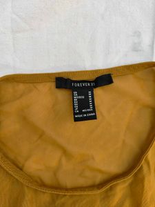 Forever 21 Sheer Corset-Style Crop Top