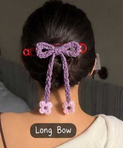 Cute Crochet Bow Hair Clip