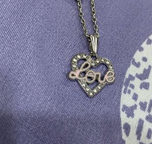 Heart 'Love' Silver Necklace