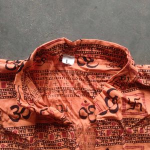 3 t -shirt Men's Om &amp; Swastika Print Kurta