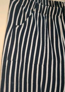 Striped Black &amp; White Pants