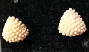 Vintage style Unique Beaded Triangle Earrings