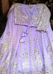 Stunning Lavender Embroidered Lehenga Choli