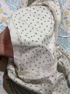 cute white padded top