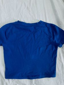 Blue baby tee from westside