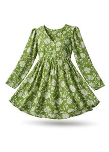 Floral Print V-Neck Dress